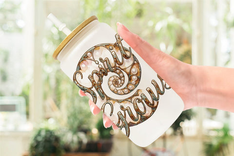 Glass Can Watercolor Crystalline Mindset Quotes Sublimation artnoy 