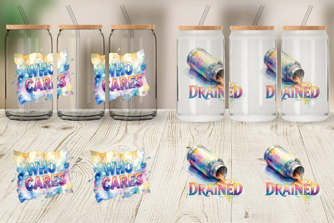 Glass Can Watercolor Cynical Travel And Hiking Art Sublimation artnoy 