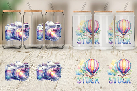 Glass Can Watercolor Cynical Travel And Hiking Art Sublimation artnoy 