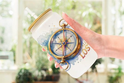 Glass Can Watercolor Cynical Travel And Hiking Art Sublimation artnoy 