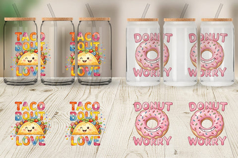 Glass Can Watercolor Funny Foodie Mom Puns Art Quotes Sublimation artnoy 
