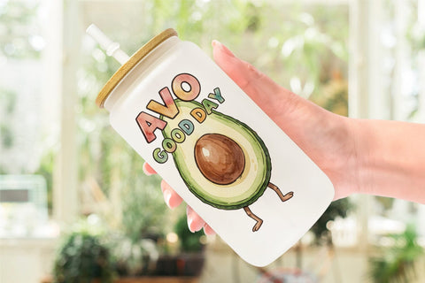 Glass Can Watercolor Funny Foodie Mom Puns Art Quotes Sublimation artnoy 