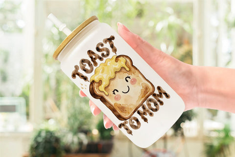 Glass Can Watercolor Funny Foodie Mom Puns Art Sublimation artnoy 