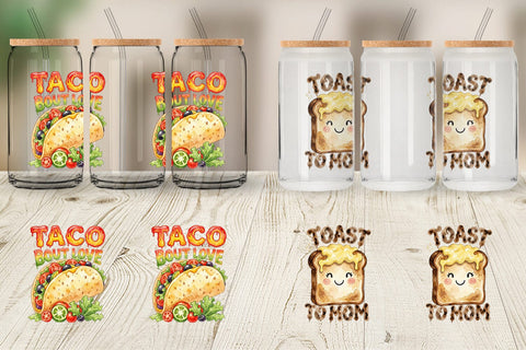 Glass Can Watercolor Funny Foodie Mom Puns Art Sublimation artnoy 