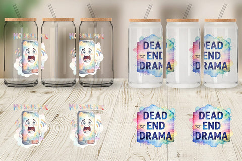 Glass Can Watercolor Funny Lost And Confused Quotes Sublimation artnoy 