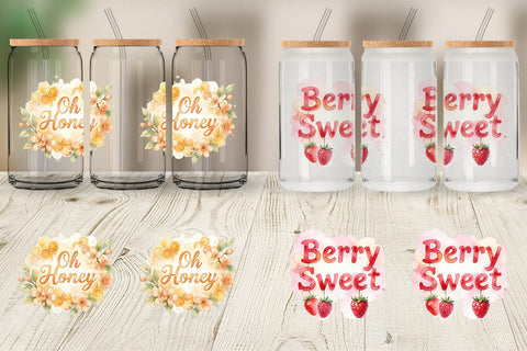 Glass Can Watercolor Funny Punny Garden Quotes Sublimation artnoy 