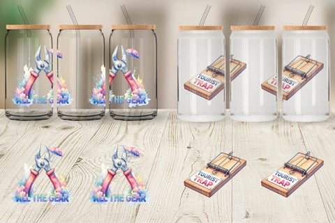 Glass Can Watercolor Funny Sarcastic Gear Quotes Sublimation artnoy 