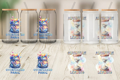 Glass Can Watercolor Funny Sarcastic Gear Quotes Sublimation artnoy 