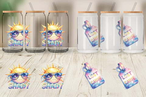 Glass Can Watercolor Grumpy Sky Travel Quotes Sublimation artnoy 