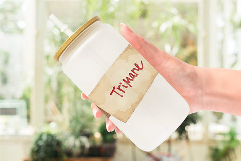 Glass Can Watercolor Kids Table Crafts Sublimation artnoy 