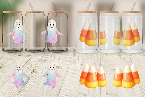 Glass Can Watercolor Pastel Goth Cuties Sublimation artnoy 