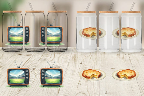 Glass Can Watercolor Post Feast Coma Sublimation artnoy 
