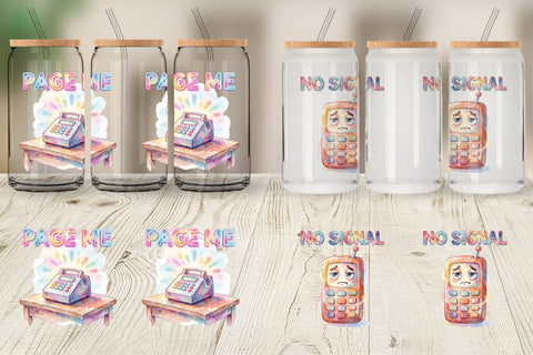 Glass Can Watercolor Sarcastic 90s Office Quotes Sublimation artnoy 