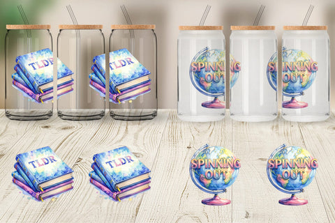 Glass Can Watercolor Sarcastic Wanderlust Quotes Sublimation artnoy 