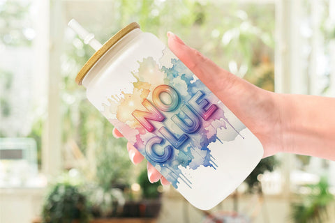 Glass Can Watercolor Sarcastic Wanderlust Quotes Sublimation artnoy 