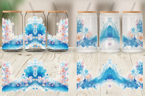 Glass Can Watercolor Splash Wave SVG artnoy 