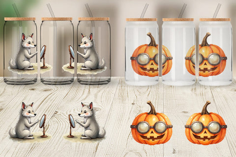 Glass Can Watercolor Spooky Self Care Sublimation artnoy 