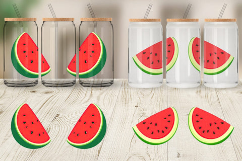 Glass Can Watermelon Sublimation artnoy 