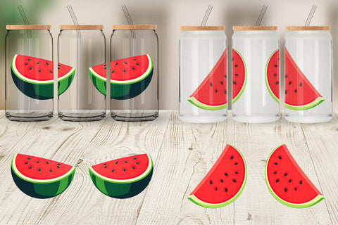 Glass Can Watermelon Sublimation artnoy 