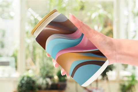 Glass Can Wave Pastel Sublimation artnoy 