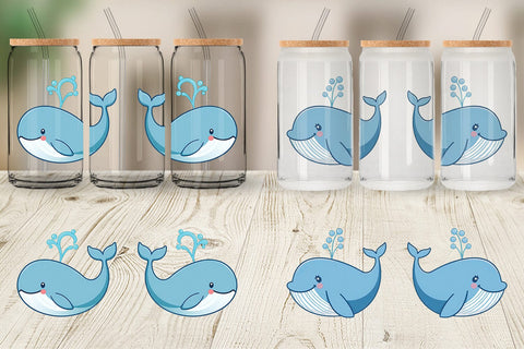 Glass Can Whale Spout Sublimation artnoy 