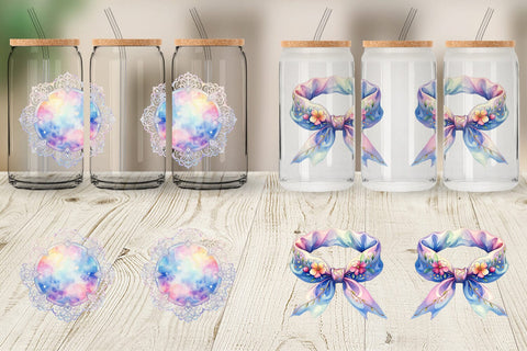 Glass Can Whimsical Apron & Chef Hat Sublimation artnoy 