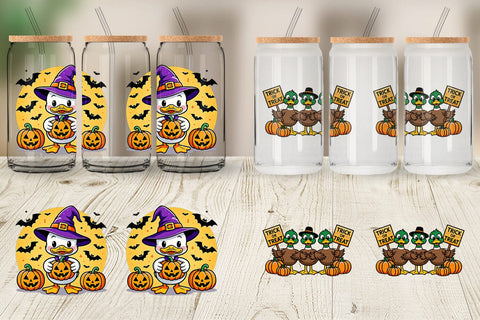 Glass Can Whimsical Halloween Sublimation artnoy 