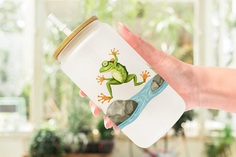 Glass Can Wild Animal Adventures Sublimation artnoy 