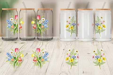 Glass Can Wildflower Drift Sublimation artnoy 