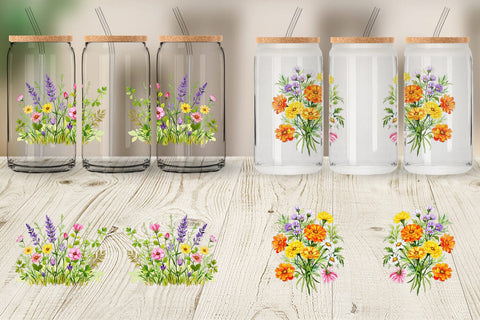 Glass Can Wildflower Drift Sublimation artnoy 