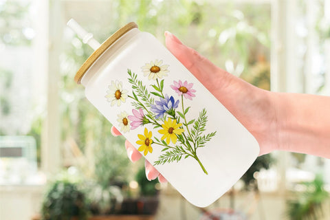 Glass Can Wildflower Drift Sublimation artnoy 