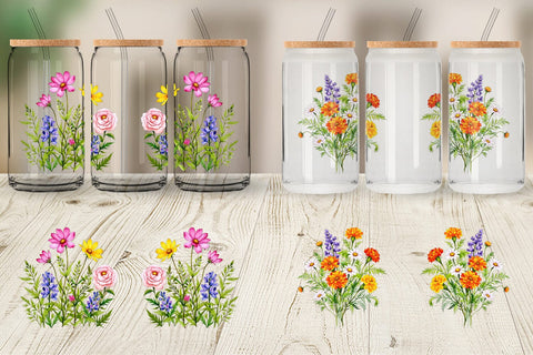 Glass Can Wildflower Drift Sublimation artnoy 