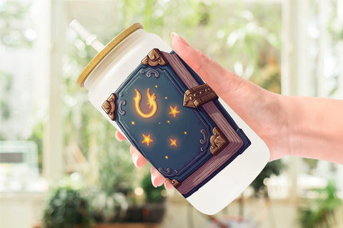 Glass Can Witch Elements Sublimation artnoy 