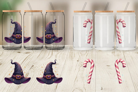 Glass Can Witch Elements Sublimation artnoy 