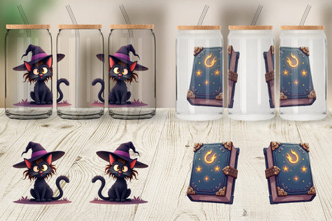 Glass Can Witch Elements Sublimation artnoy 