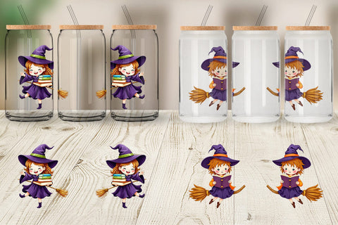 Glass Can Witch School Days Sublimation artnoy 