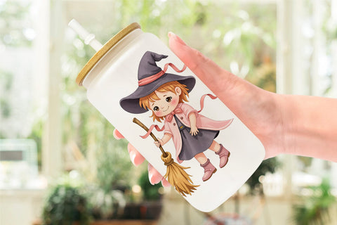 Glass Can Witch School Days Sublimation artnoy 