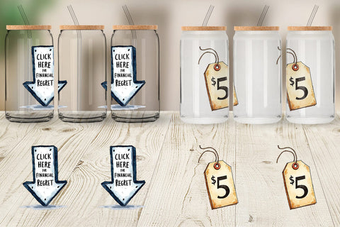 Glass Can Witty Warning Icons Sublimation artnoy 