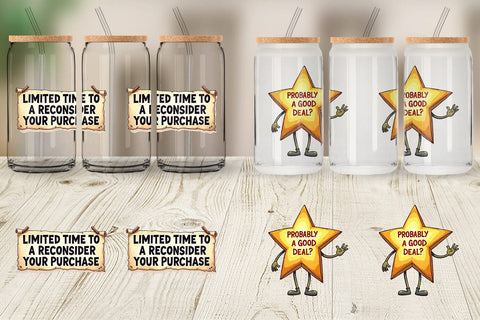 Glass Can Witty Warning Icons Sublimation artnoy 