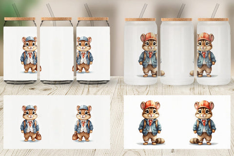 Glass Can Working Mouse Sublimation artnoy 