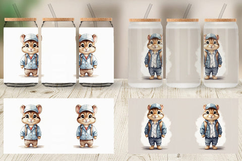 Glass Can Working Mouse Sublimation artnoy 