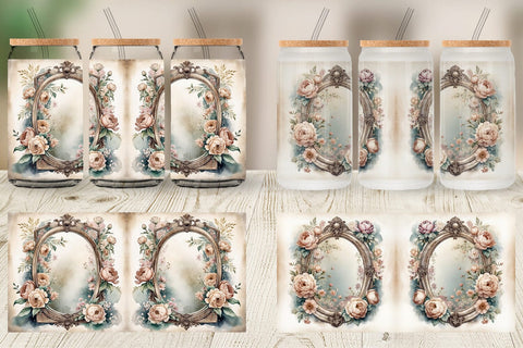 Glass Can Wrap Antique Mirror Sublimation artnoy 