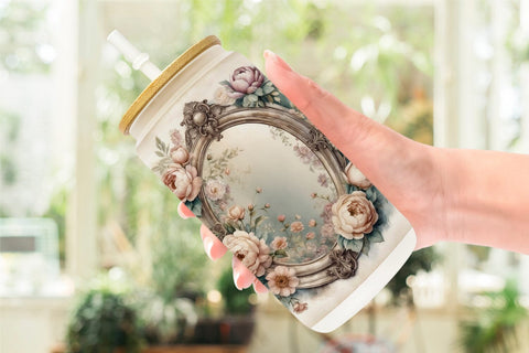 Glass Can Wrap Antique Mirror Sublimation artnoy 