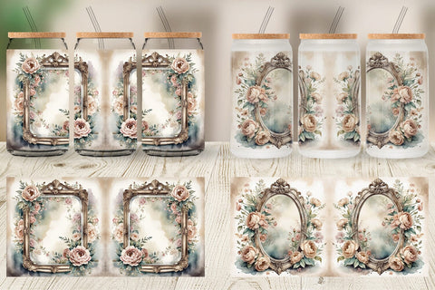 Glass Can Wrap Antique Mirror Sublimation artnoy 