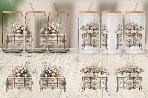 Glass Can Wrap Carved Furniture Sublimation artnoy 