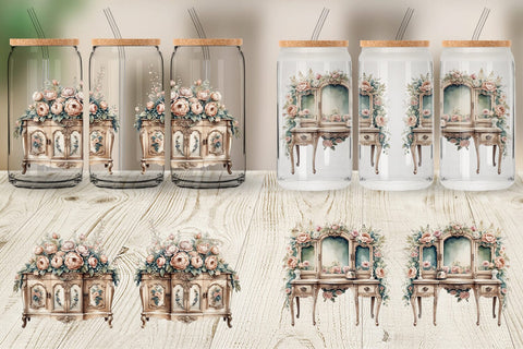 Glass Can Wrap Carved Furniture Sublimation artnoy 