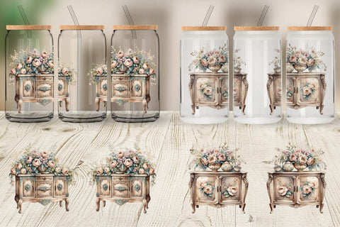 Glass Can Wrap Carved Furniture Sublimation artnoy 