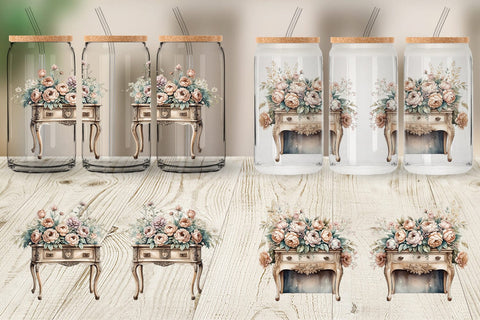 Glass Can Wrap Carved Furniture Sublimation artnoy 