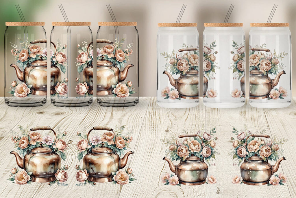 Glass Can Wrap Copper Kettle - So Fontsy