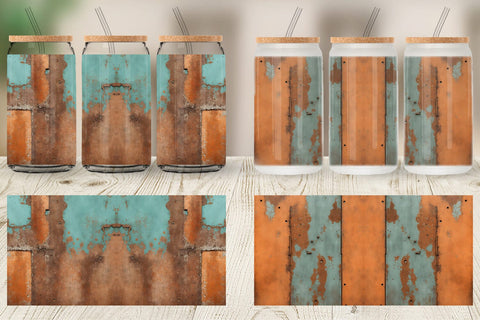 Glass Can Wrap Corroded Metal Rust Sublimation artnoy 